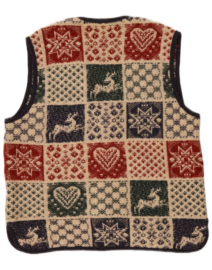 Giesswein Damen Strickjacke, EU 42, groß, mehrfarbig, geometrisch