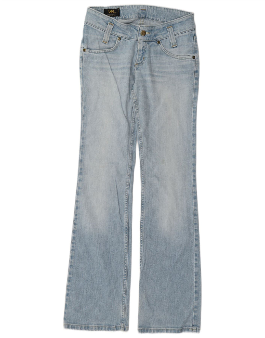 Lee Damen Leola Bootcut Jeans W28 L32 Blaue Baumwolle