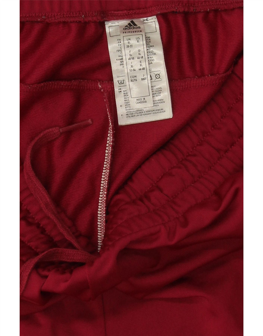 Adidas Damen Trainingshose UK 20/22 XL Burgund Polyester