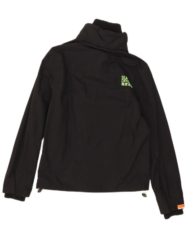 Superdry Damen The Windcheater Windjacke UK 16 Large Schwarz Nylon