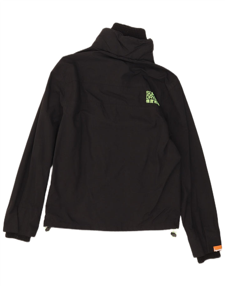 Superdry Damen The Windcheater Windjacke UK 16 Large Schwarz Nylon