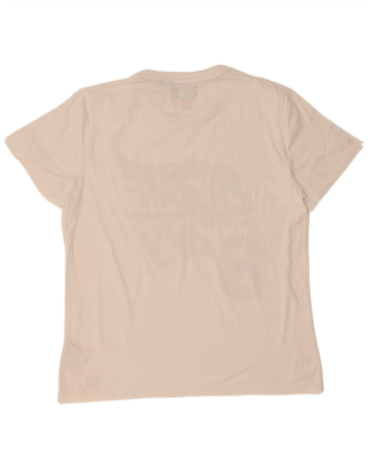 Superdry Herren Grafik-T-Shirt-Oberteil 2XL aus weißer Baumwolle