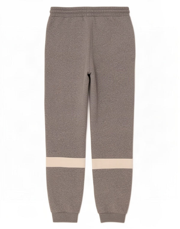 Fila Herren-Trainingsanzug mit grafischem Muster, Jogginghose, Größe S, Grau, Colourblock-Baumwolle
