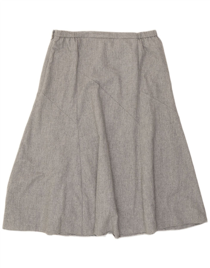 Cotswold Damen A-Linienrock UK 18 XL W36 Grau geflecktes Polyester