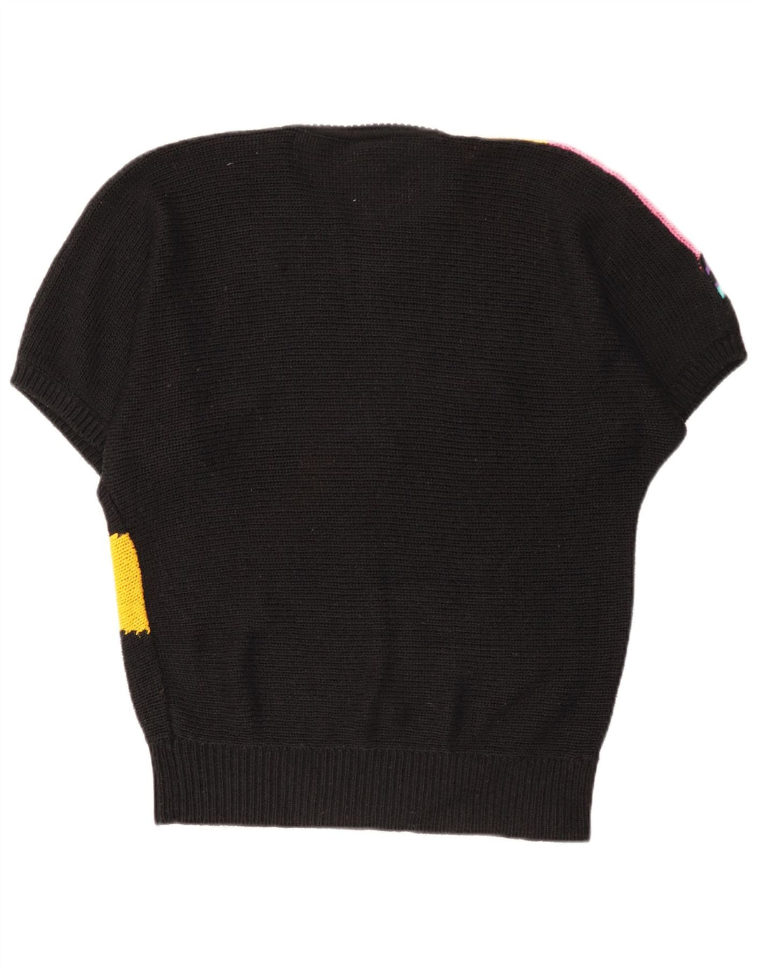 Yessica Damen-Pullover mit Rundhalsausschnitt, EU 40/42, Mittelschwarz, Farbblock