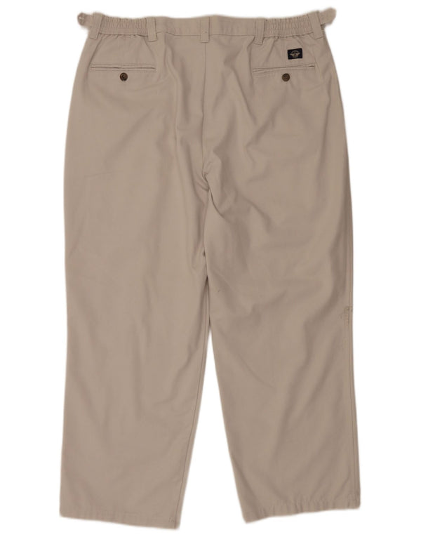 Dockers Herren Khakis Pegged Chinohose W40 L28 Graue Baumwolle