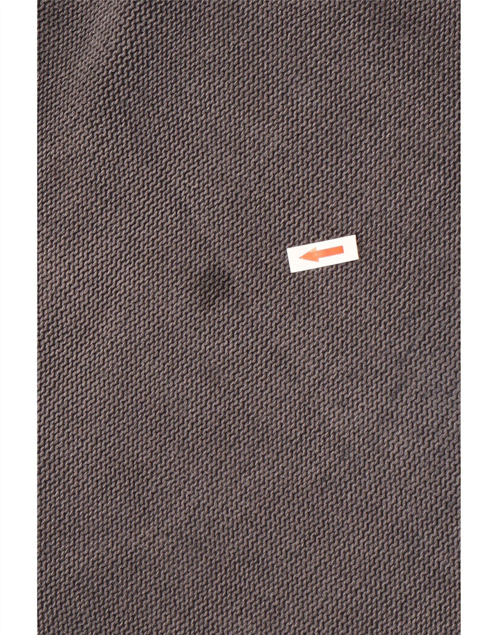 WEIRD FISH Herren-Sweatshirt mit Reißverschluss am Hals, Größe S, Grau, Farbblock-Baumwolle
