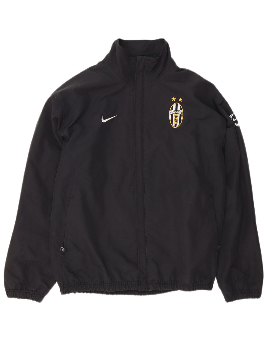 Nike Herren Juventus Trainingsanzug Top Jacke UK 35/37 Small Schwarz Polyester