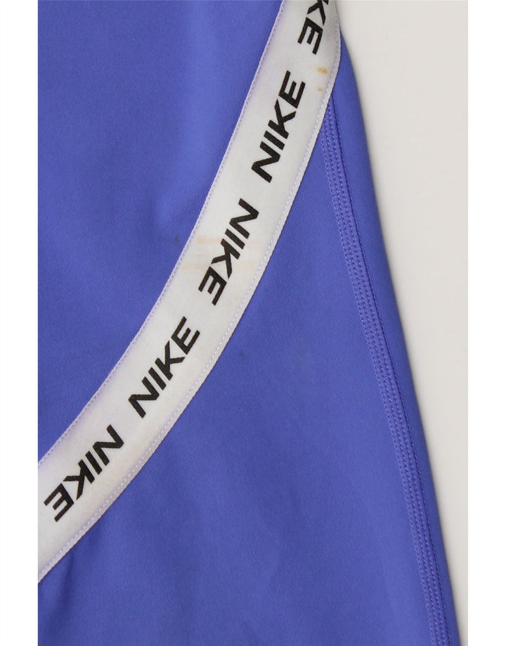 Nike Damen-Capri-Leggings mit Grafik, UK 8, Größe S, blau, Colourblock-Polyester