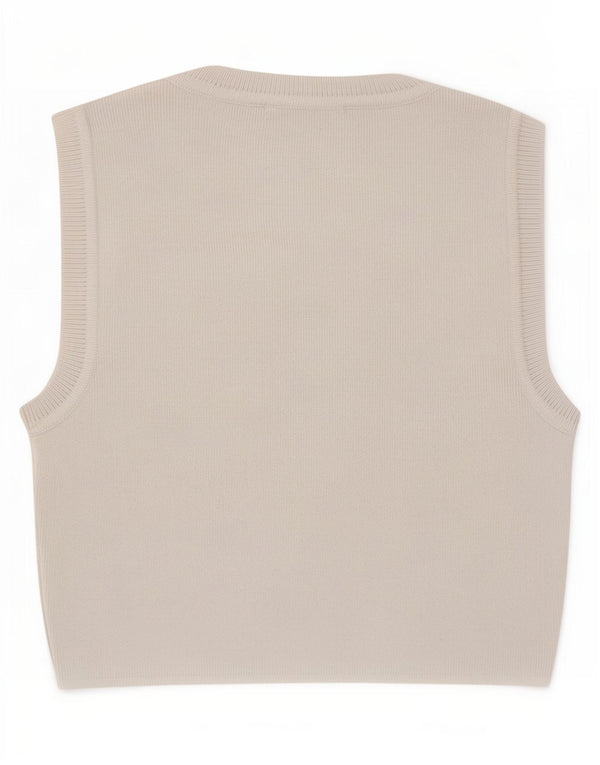 Zara Damen Weste Top UK 8 Small Weiße Viskose