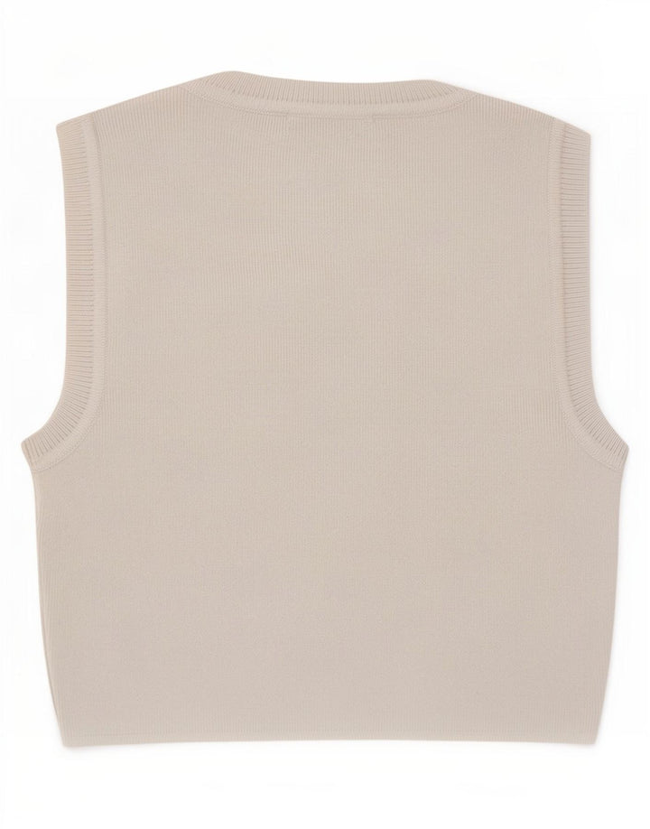 Zara Damen Weste Top UK 8 Small Weiße Viskose