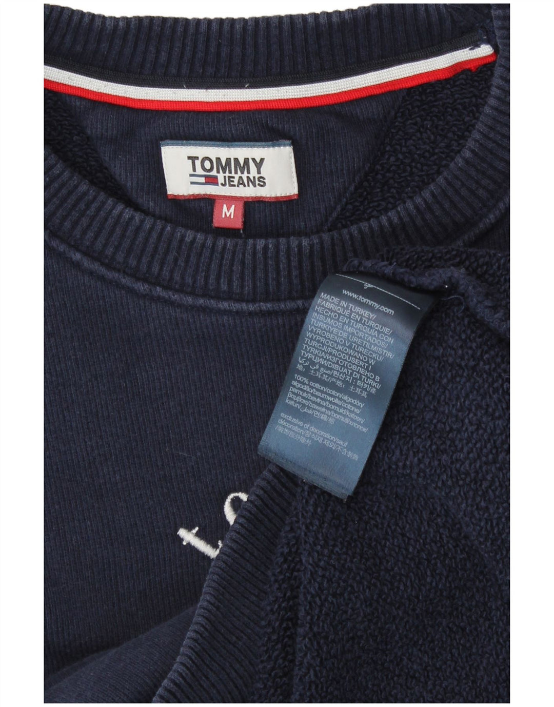 Tommy Hilfiger Damen-Sweatshirt mit Grafik, Gr. 14, mittleres Marineblau