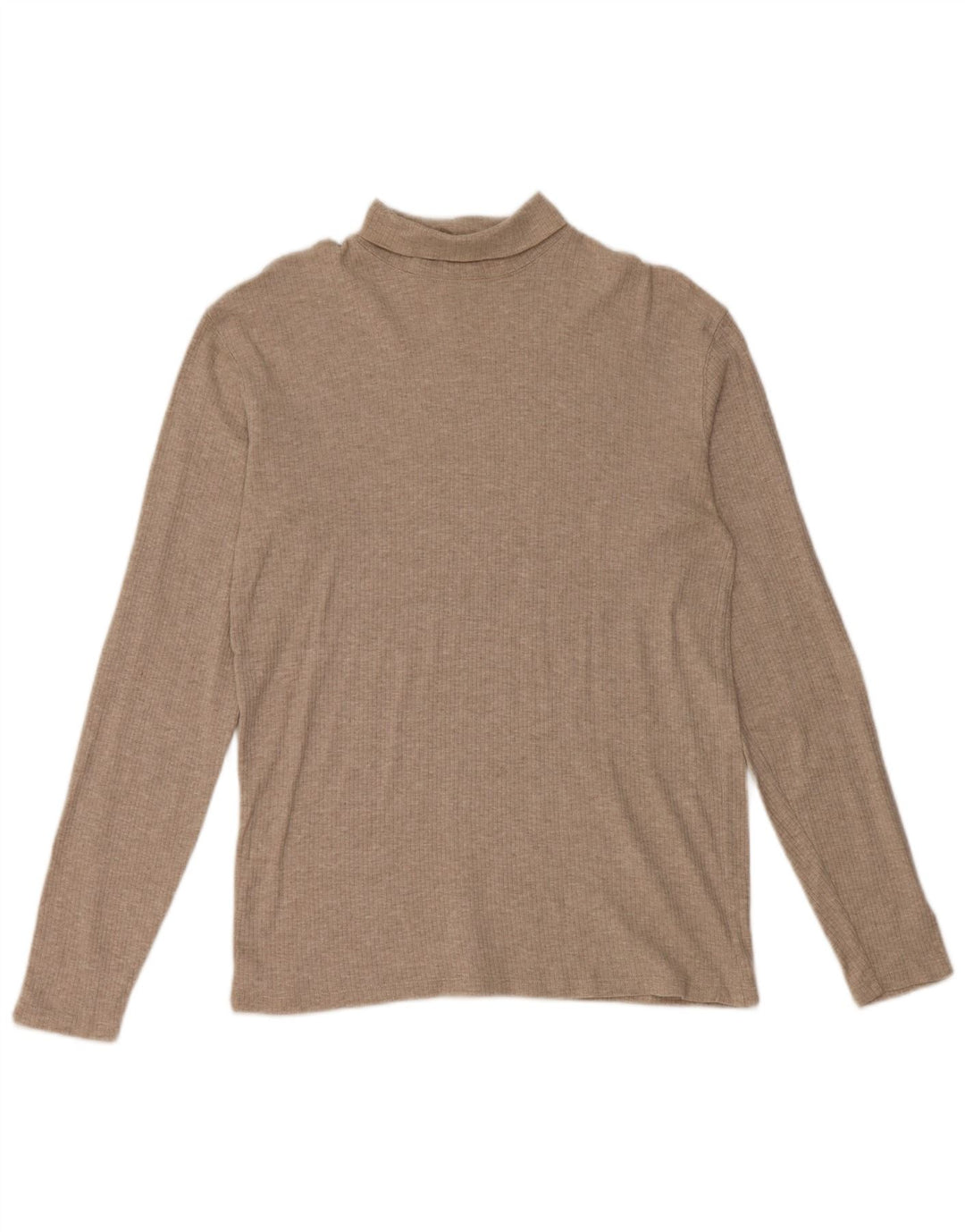 J. CREW Rollkragenpullover für Damen, UK 14, mittelbeige Baumwolle