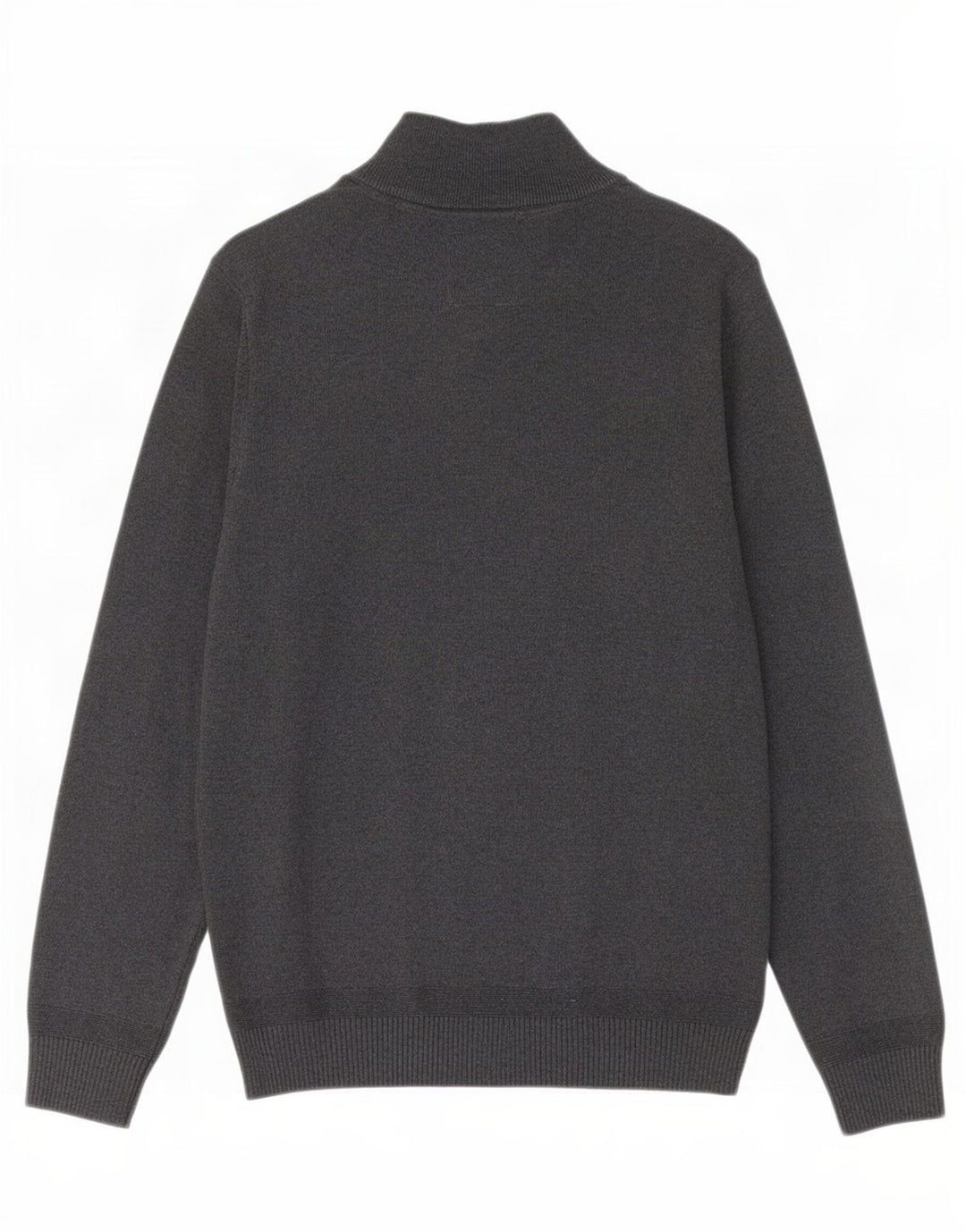 Fat Face Herren-Pullover mit Reißverschluss am Hals, XS, graue Baumwolle