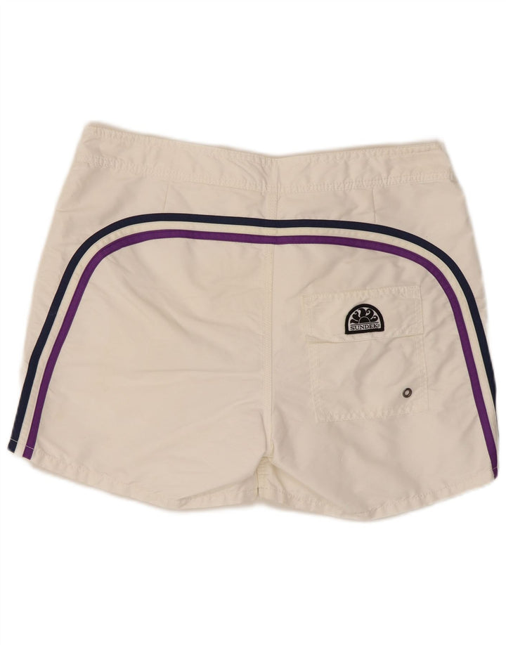 Sundek Herren-Badeshorts, groß, aus weißem Polyester