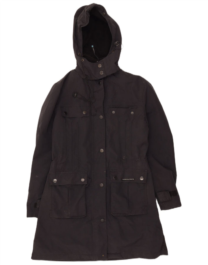 TUCANO URBANO Damen-Parkajacke mit Kapuze, UK 10, Größe S, Schwarz, Polyester