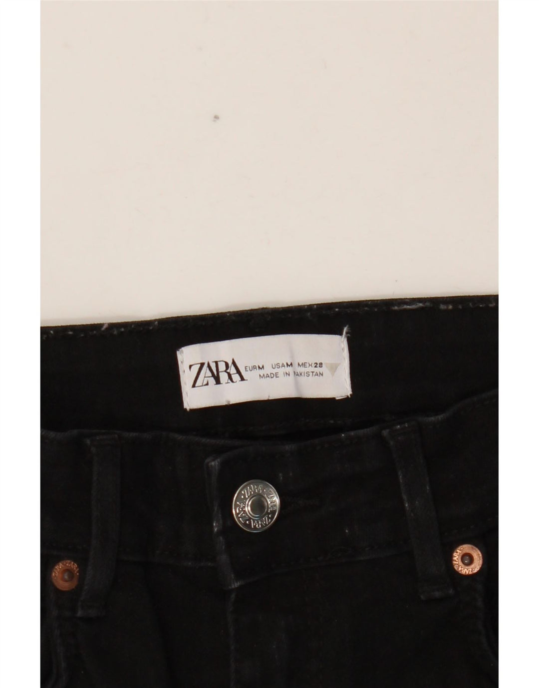 Zara Damen Skinny Jeans Medium W28 L26 Schwarz