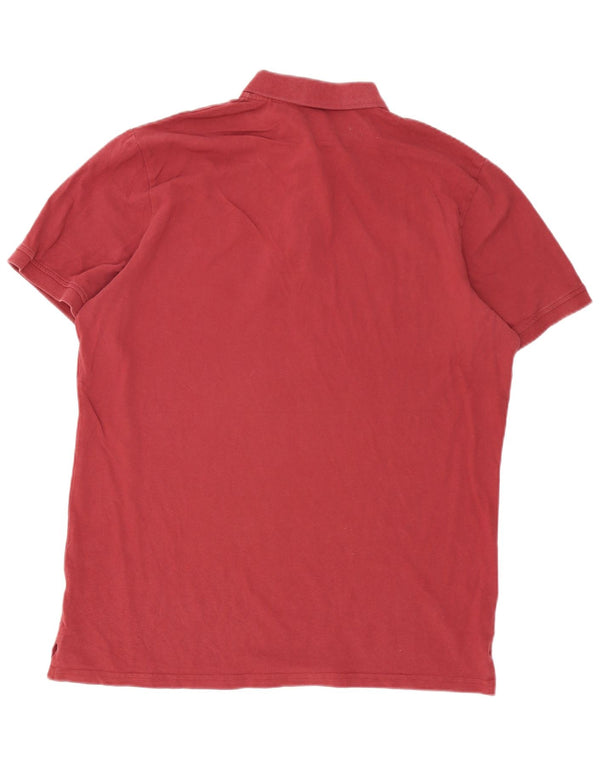 Mountain Warehouse Herren-Poloshirt XL aus burgunderroter Baumwolle