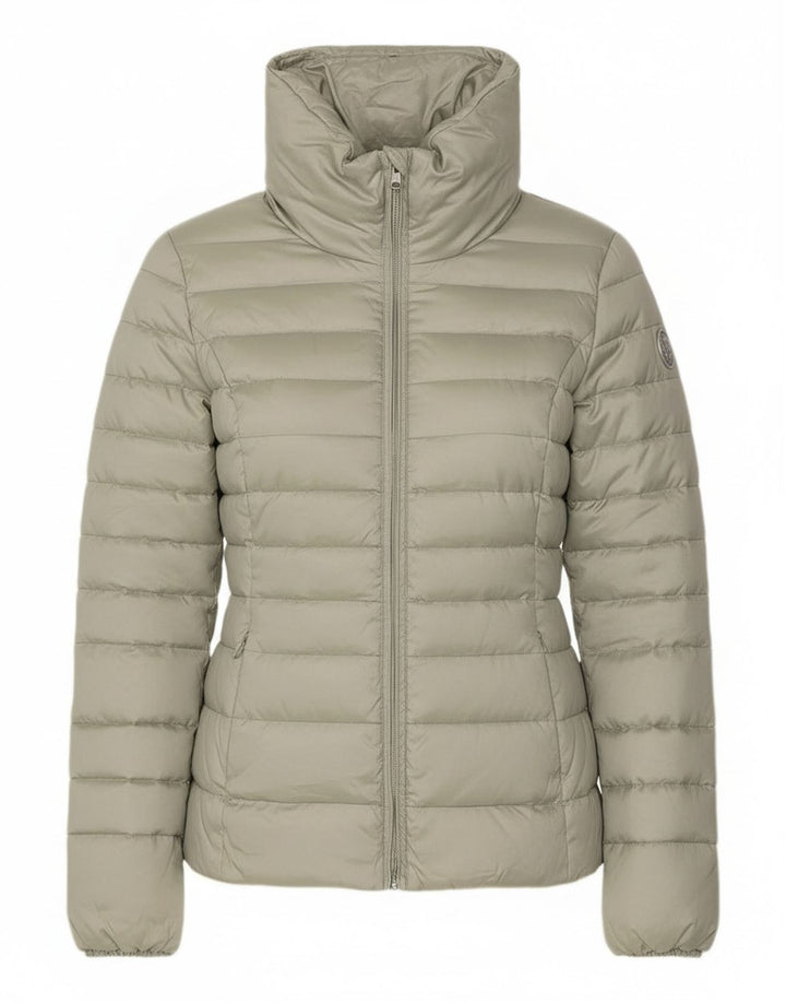 Conte of Florence Wattierte Damenjacke IT 44 Mittelgrünes Polyester