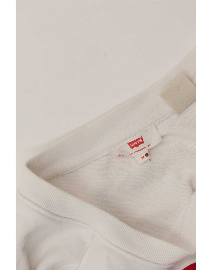 Levi's Damen Grafik-Sweatshirt-Pullover UK 14 Mittelweiß