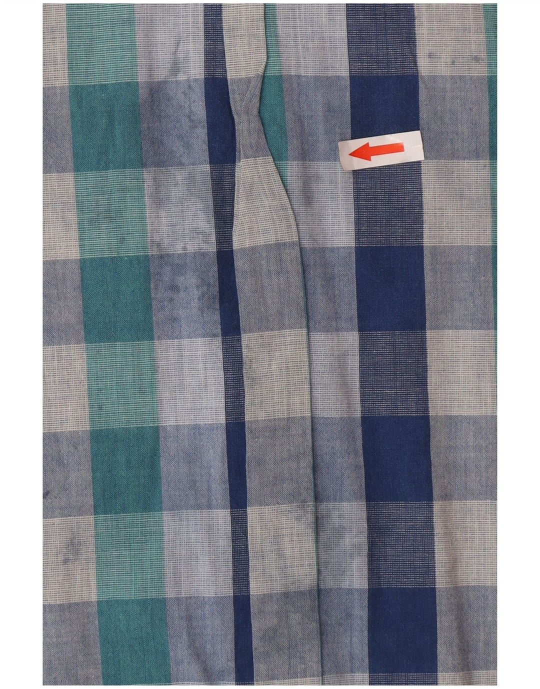 Ben Sherman Herren-Kurzarmhemd, groß, blau kariert, Baumwolle