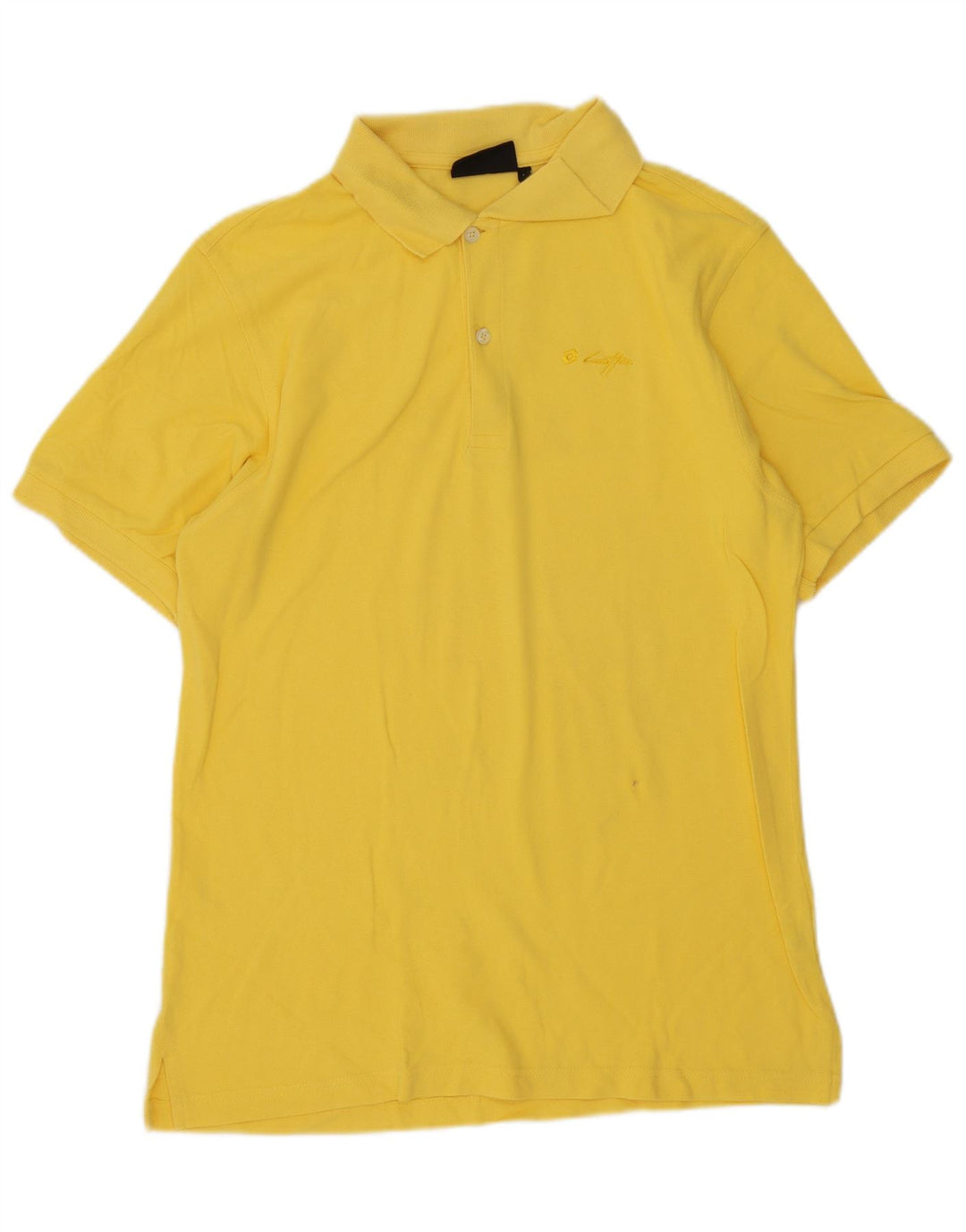 Lotto Herren-Poloshirt, groß, gelbe Baumwolle
