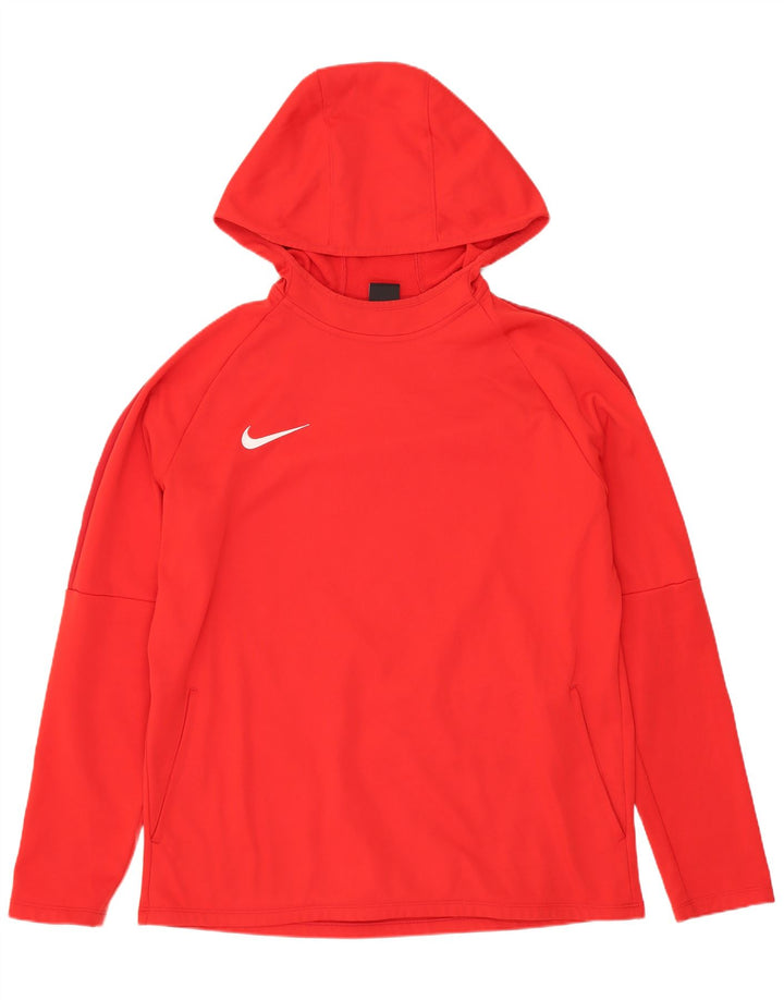 NIKE Herren Dri Fit Graphic Kapuzenpullover, groß, rot, Polyester