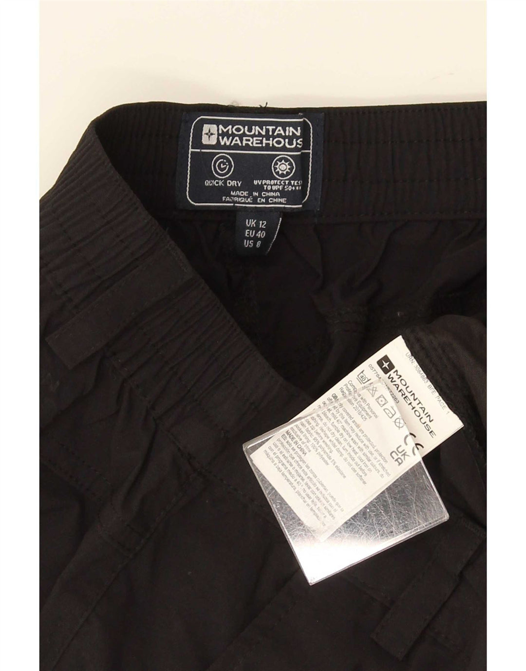 Mountain Warehouse Damen Chinoshorts UK 12 Medium W30 Schwarz Polyester