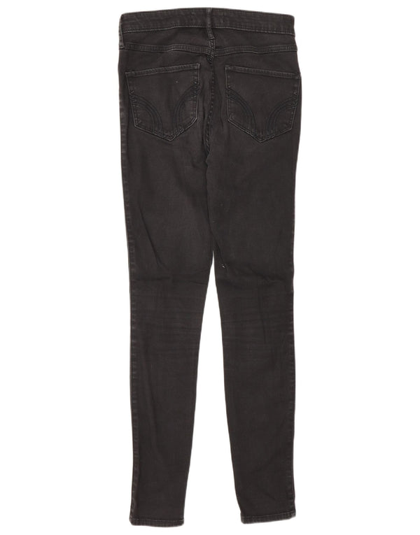 Hollister Damen Skinny Jeans US 3 XS W26 L29 Schwarze Baumwolle