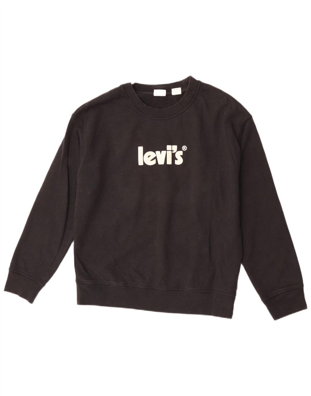 Levi's Herren-Sweatshirt mit Grafik, Größe S, schwarze Baumwolle