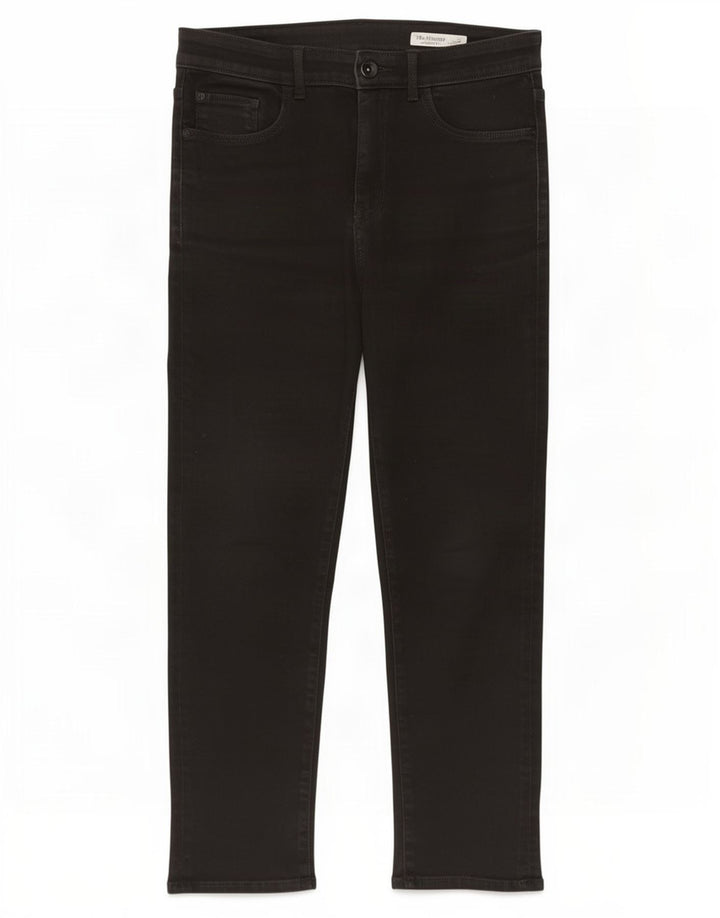 Marks & Spencer Damen The Harper Cropped Jeans UK 12 Medium W30 L24 Schwarz