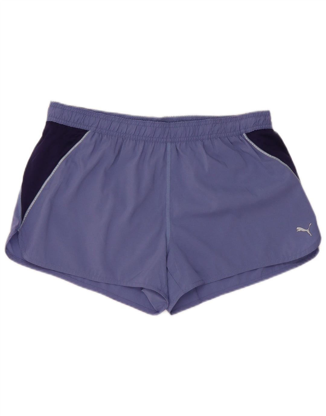Puma Damen Sportshorts UK 14 Large Lila Colourblock Polyester