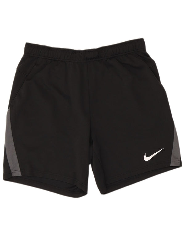 NIKE Mens Dri Fit Standard Fit Sport Shorts Large  Black Colourblock