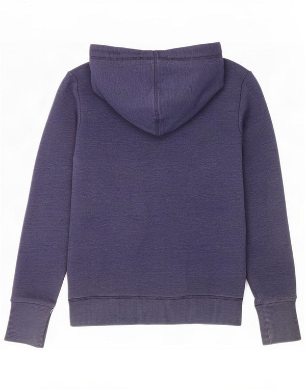 Superdry Damen Graphic Hoodie Pullover XS Marineblaue Baumwolle