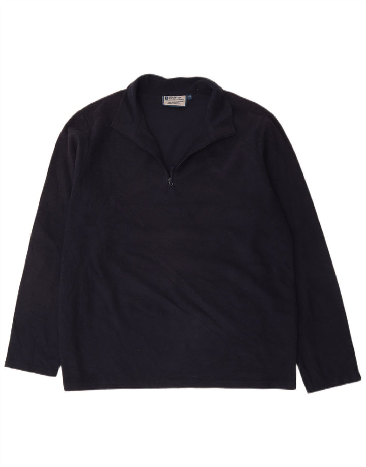 Mountain Warehouse Herren-Fleecepullover mit Reißverschluss am Hals, XL, Marineblau, Polyester