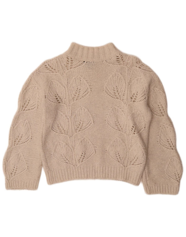 Massimo Dutti Damen-Pullover mit Rollkragen, Gr. 4, XS, gebrochenes Weiß