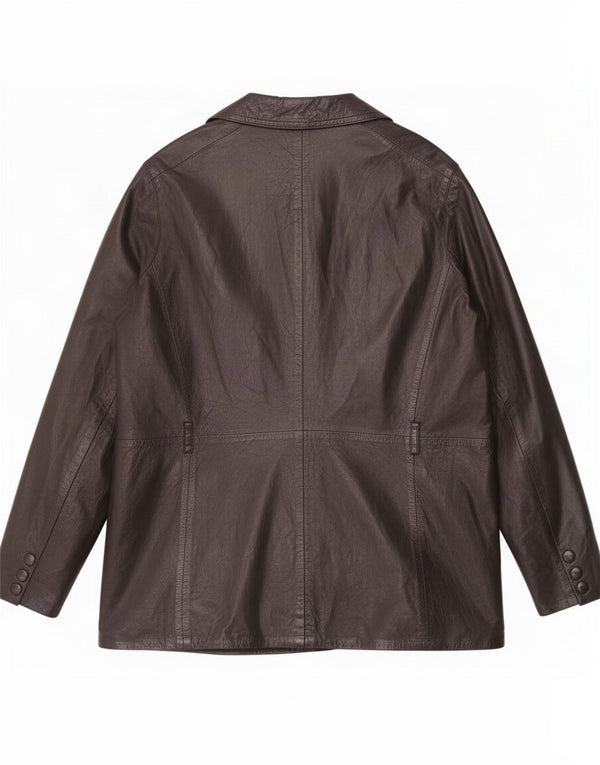 Maxime Damen Lederjacke UK 14 Medium Schwarz