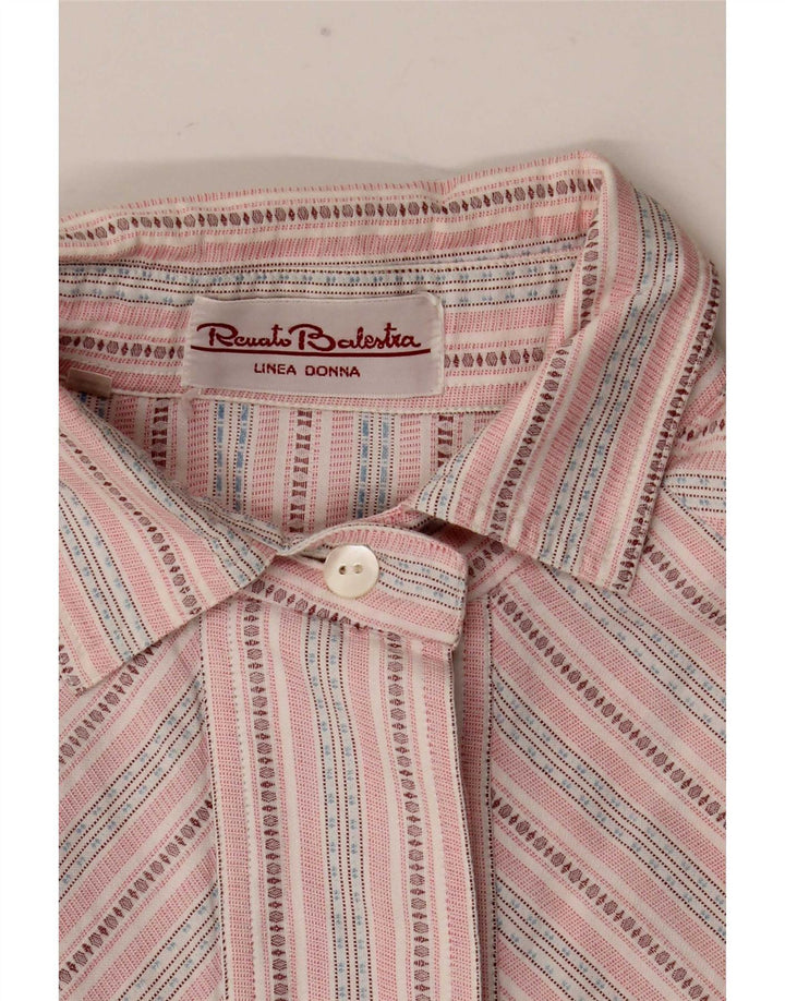 Renato Balestra Damen Hemd IT 44 Mittelrosa gestreift