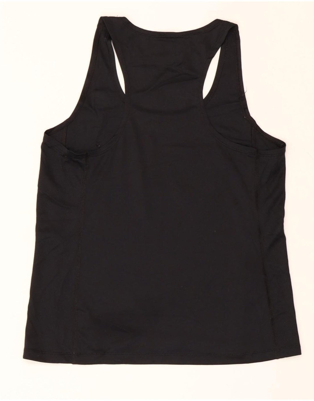 NEW BALANCE Womens Graphic Vest Top UK 8 Small Black Polyester Vintage New Balance and Second-Hand New Balance from Messina Hembry 