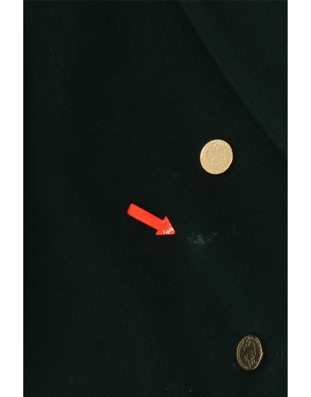 Vintage Damen Zweireihige Blazerjacke UK 18 XL Grüne Wolle