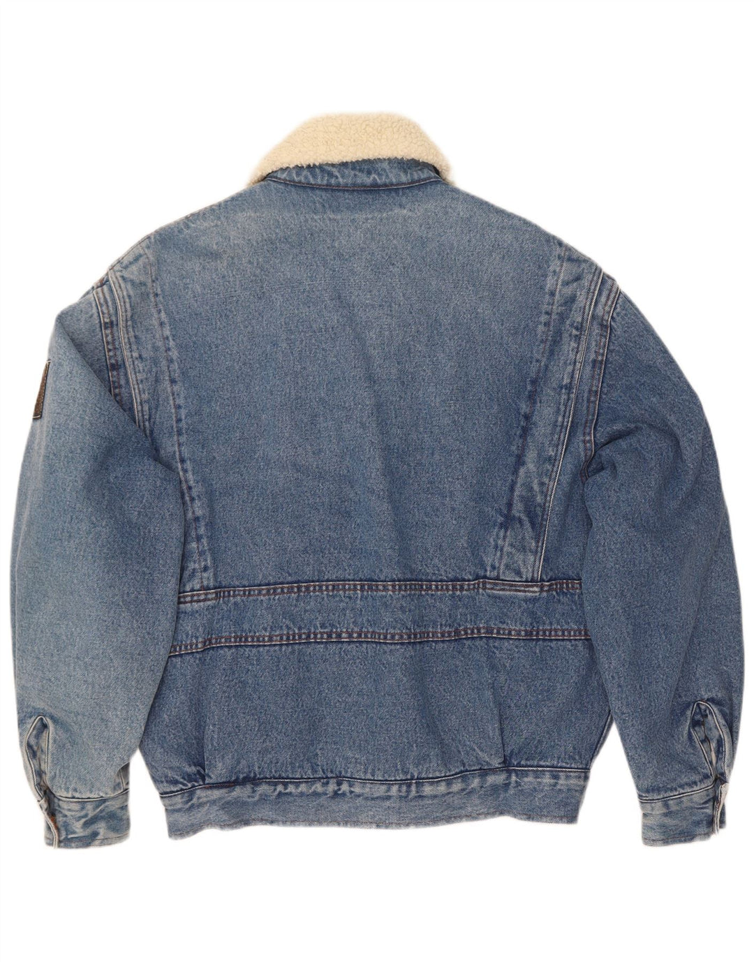 Mash Herren Sherpa Denim Flight Aviator Jacke IT 48/50 Mittelblau