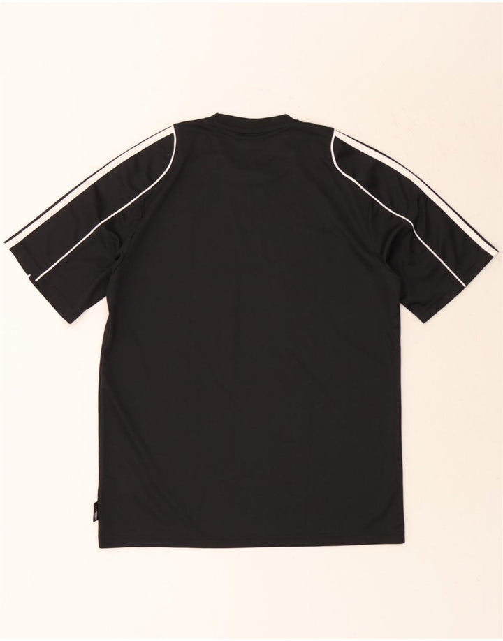 ADIDAS Mens Climalite T-Shirt Top Medium Black Polyester Vintage Adidas and Second-Hand Adidas from Messina Hembry 