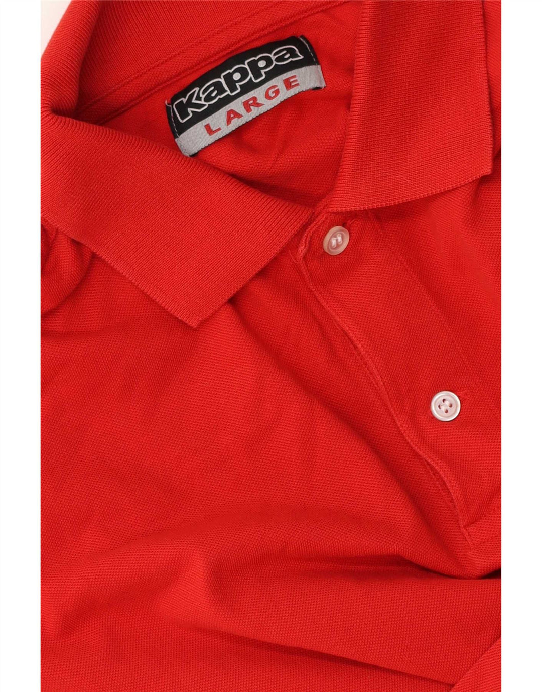 Kappa Herren Poloshirt Large Rot