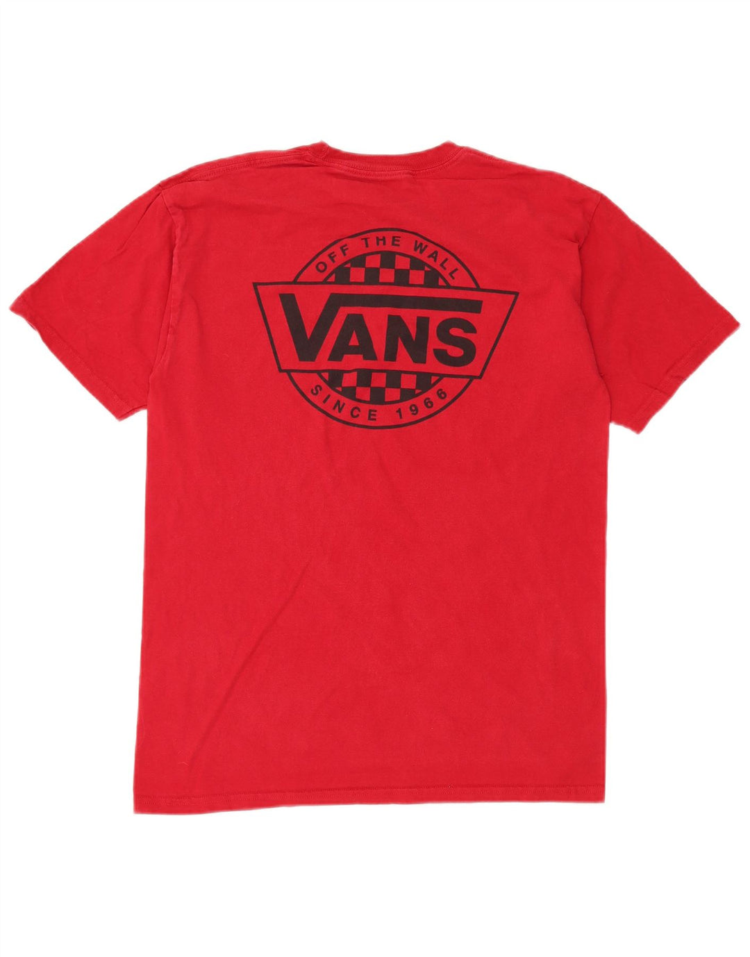 VANS Herren Grafik-T-Shirt-Oberteil aus mittelroter Baumwolle