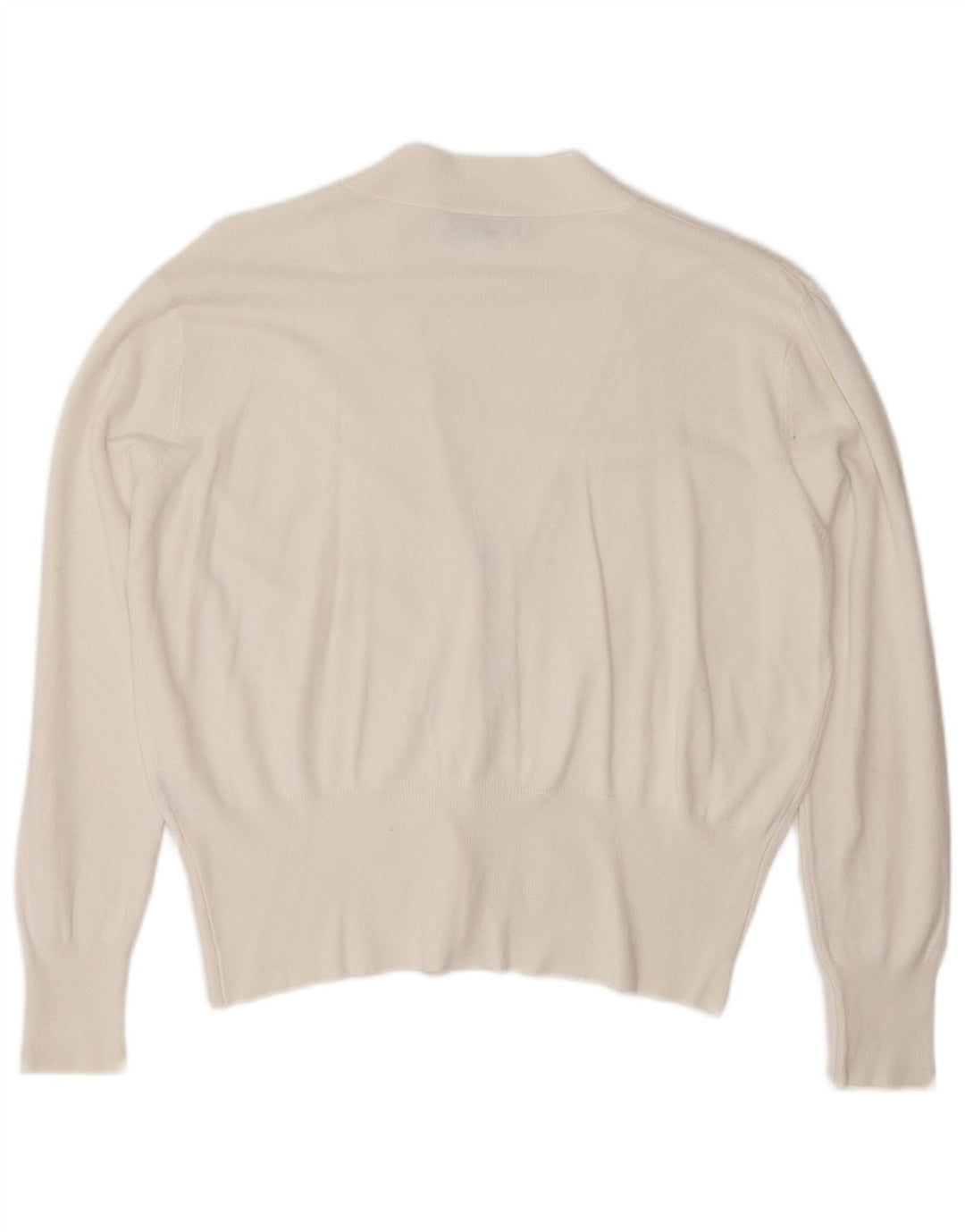 Zara Damen-Cardigan-Pullover UK 14 Mittelweiß