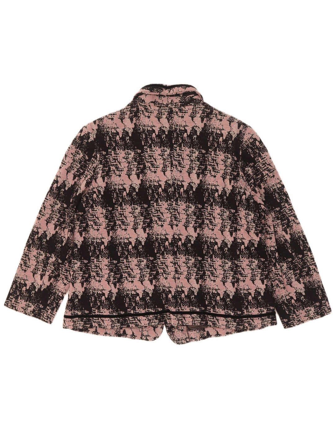 Domina Damen-Blazer mit abstraktem Muster und 5 Knöpfen, IT 52, 2XL, rosa Wolle