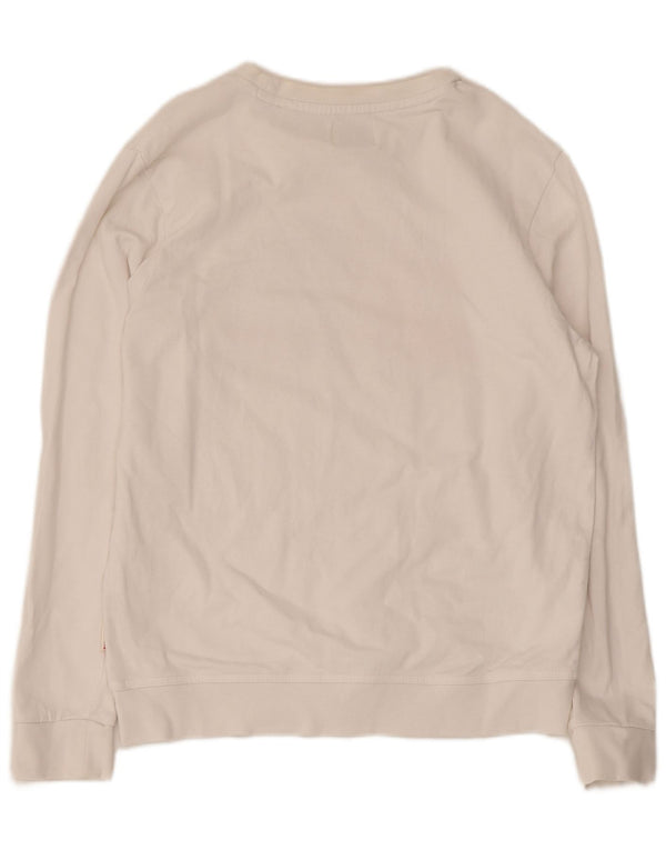 Americanino Grafik-Sweatshirt für Damen, UK 12, mittelweiße Baumwolle