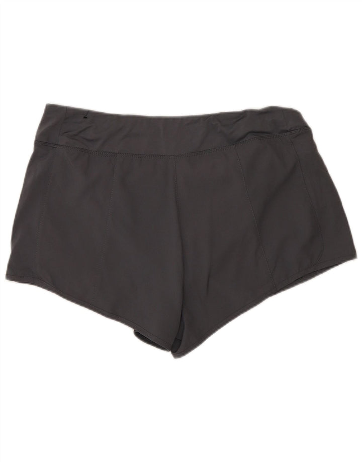 Reebok Damen Sportshorts UK 16 Large Grau Polyester