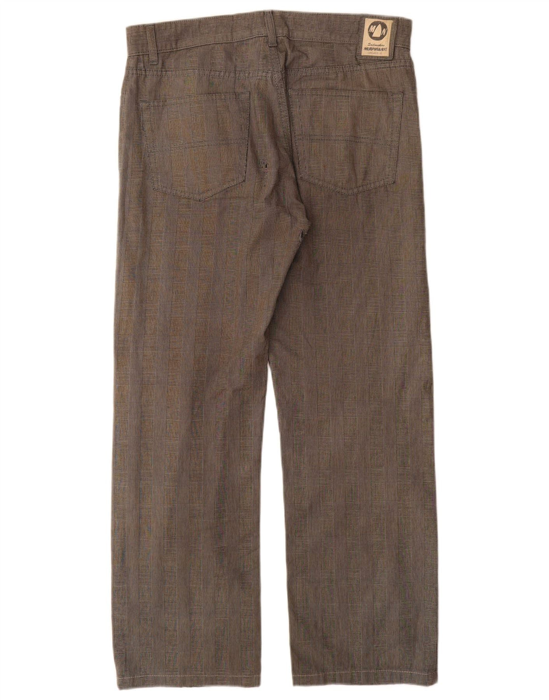 MURPHY & NYE Gerade Herren-Freizeithose W33 L30 Grauer Hahnentritt