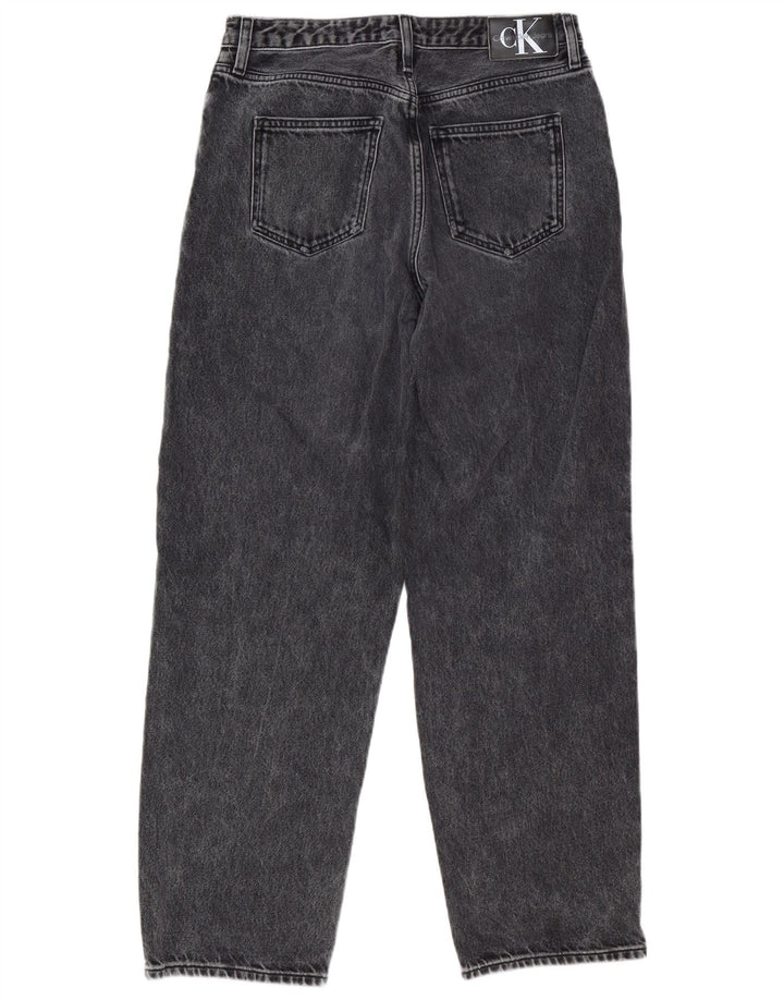 Calvin Klein Damen Straight Jeans W29 L31 Grau